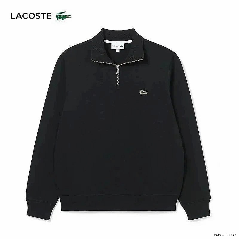 Lacoste Classic Quarter-zip sweatshirt Black Quarter Zip for Daily Styling