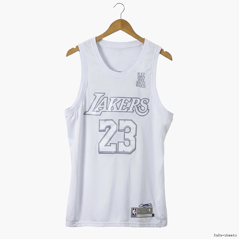 Lakers LBJ retro white vest