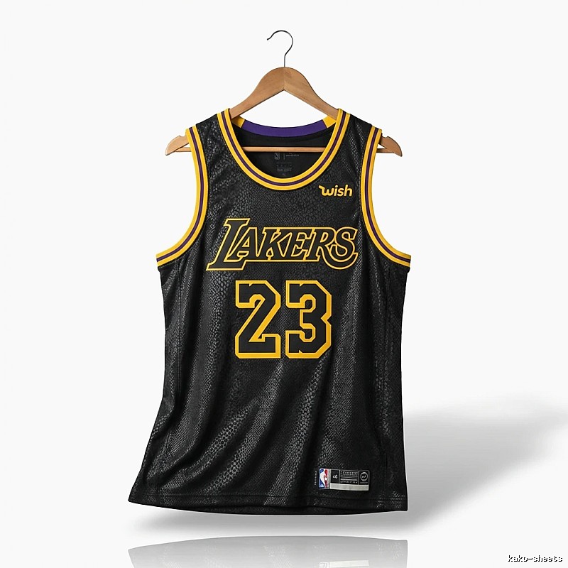 LBJ Lakers retro black jersey