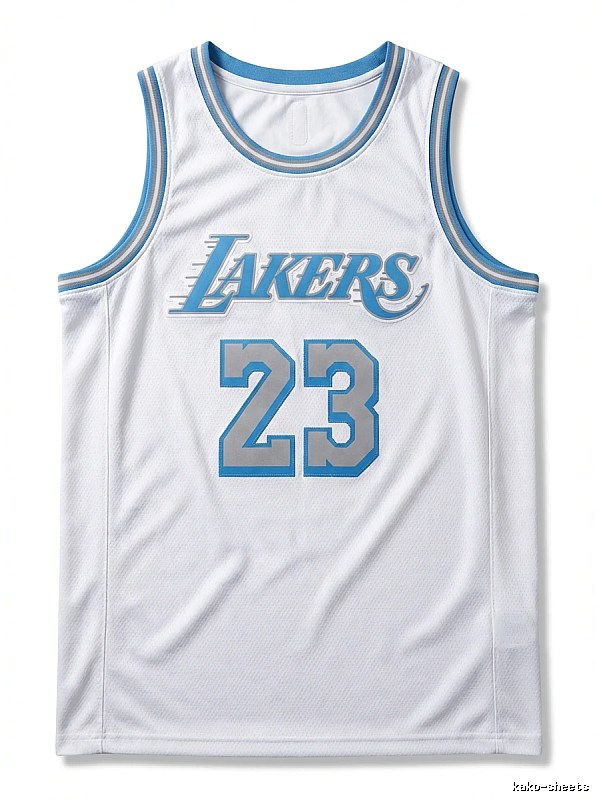 LBJ Lakers retro white jersey