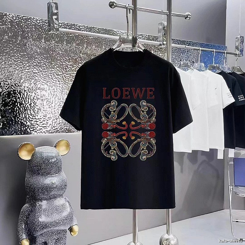 LOEWE Chinese Style Collection Vintage Black T-Shirt