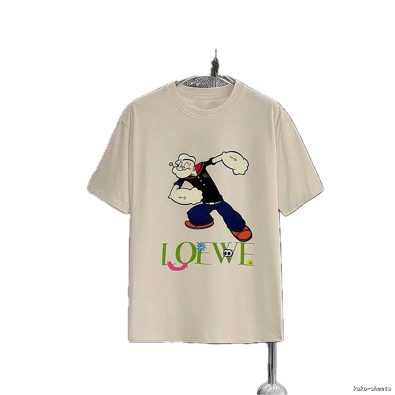LOEWE x Popeye Co-branded Off-white Casual T-Shirt