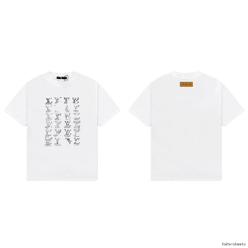 Louis Vuitton Graffiti Trend Style White T-Shirt