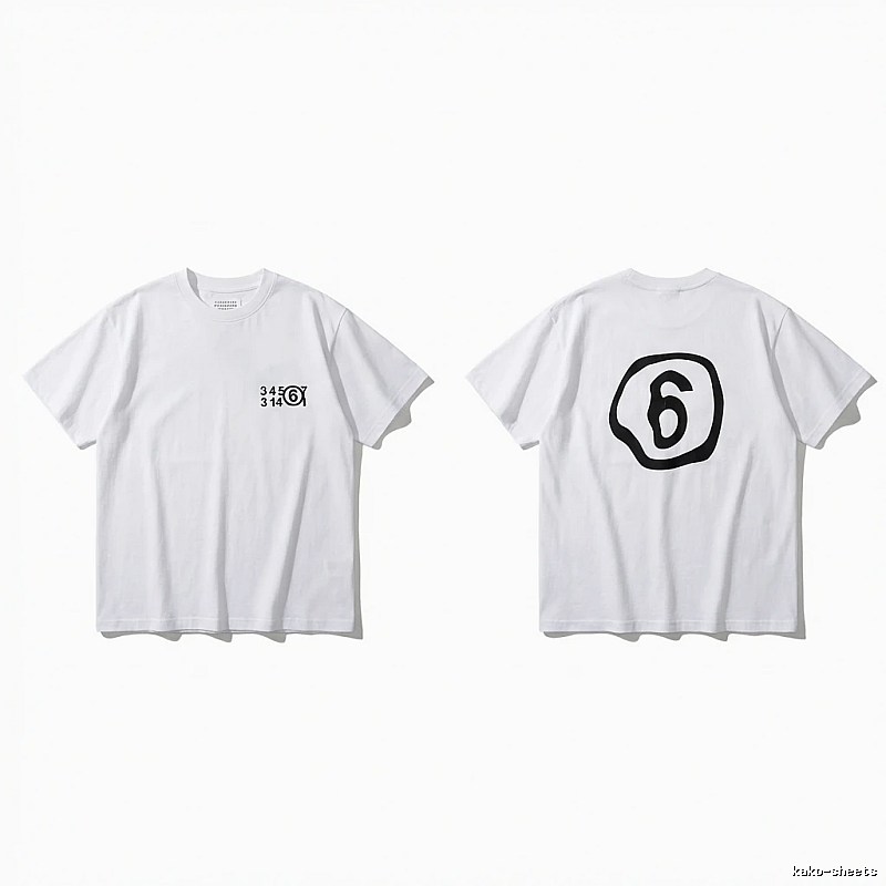 Maison Margiela white T-shirt with digital printing