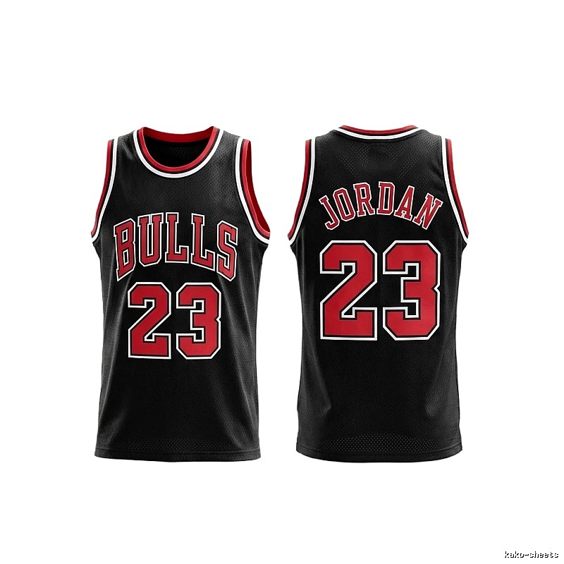 Michael Jordan retro black and red jersey
