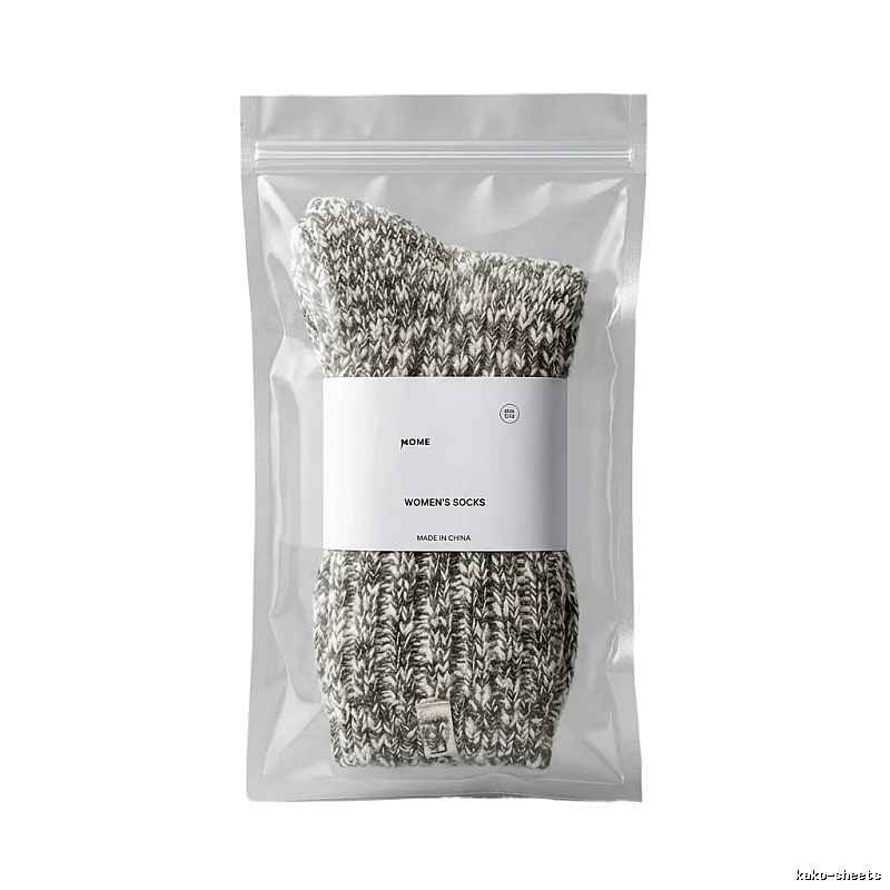 Miu Miu Knitted Style Gray-White Socks