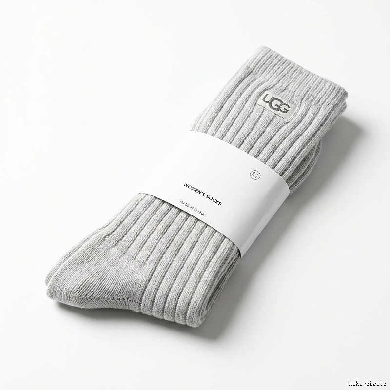 Miu Miu minimalist style light gray women's socks