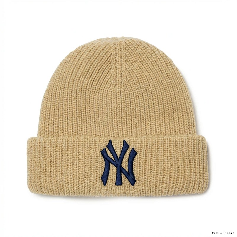 MLB classic beige knitted hat