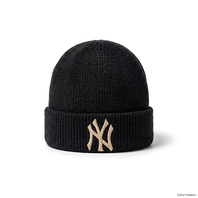 MLB classic style black knitted hat