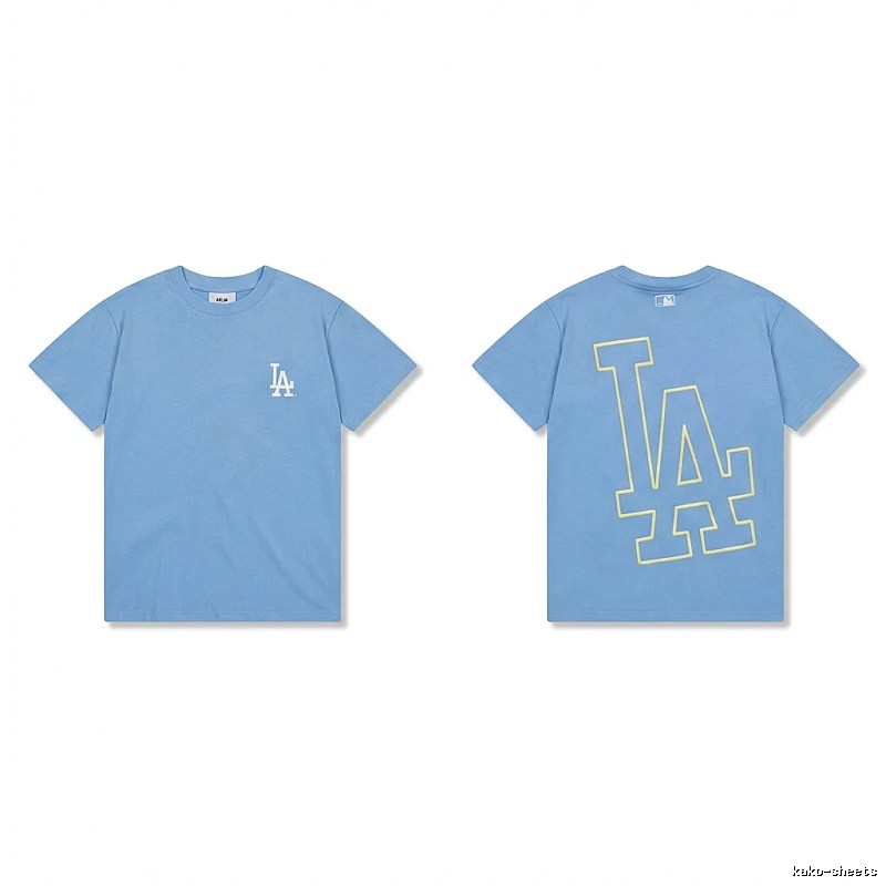 MLB LA Series Simple Style Blue T-shirt