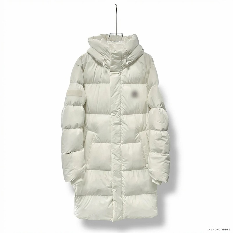 MLB long simple style off-white down jacket