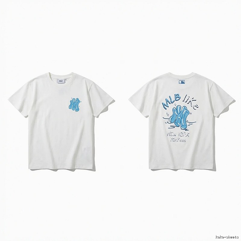 MLB New York Graffiti Style White T-shirt