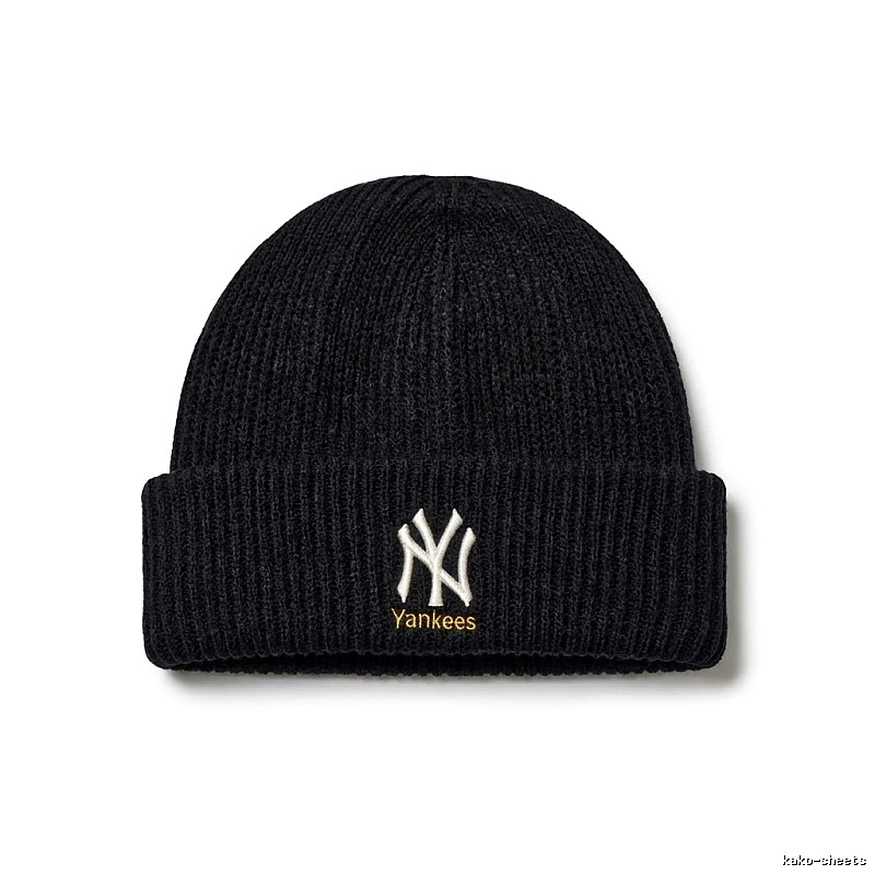 MLB New York Yankees Simple Black Knitted Hat