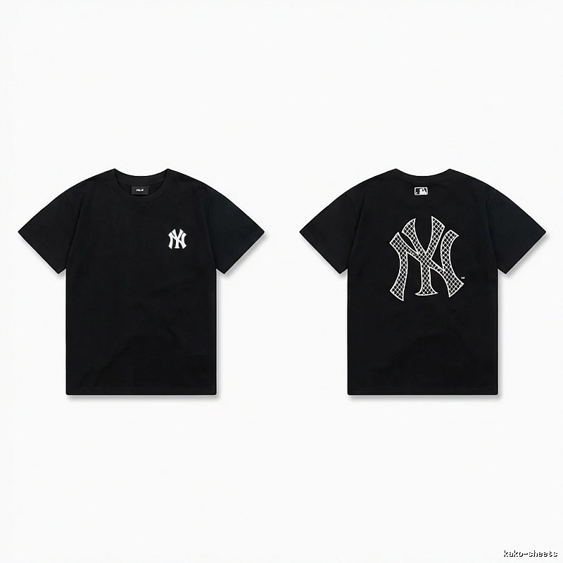 MLB NY Series Trendy and Cool Style Black T-shirt