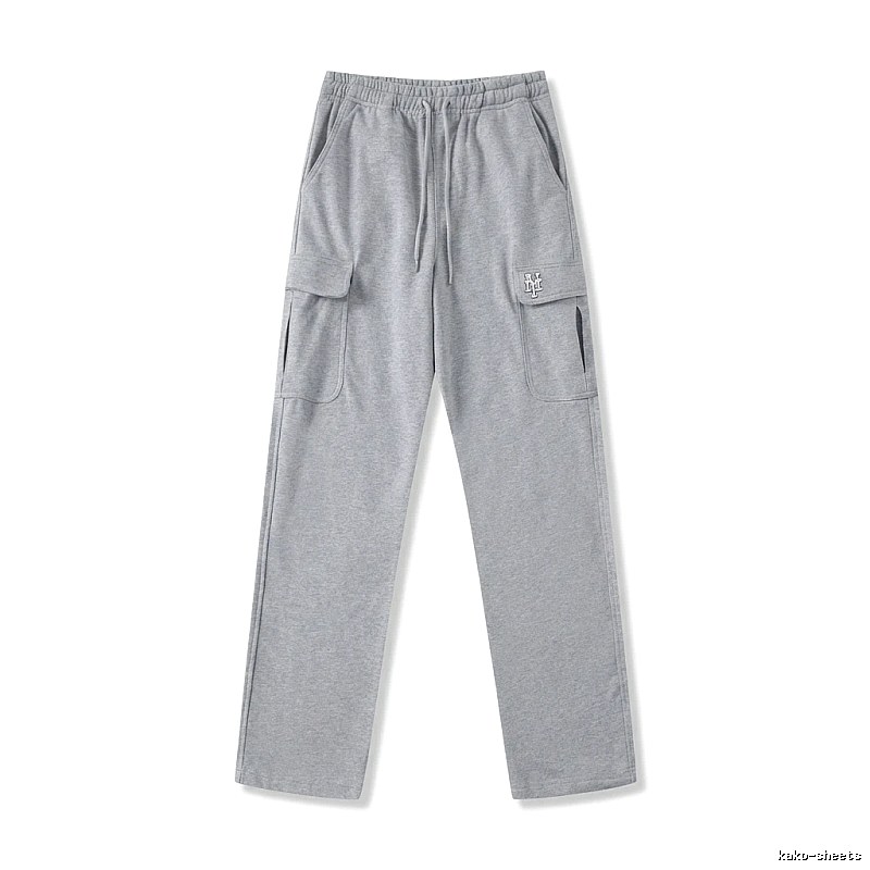 MLB utility-style grey long trousers