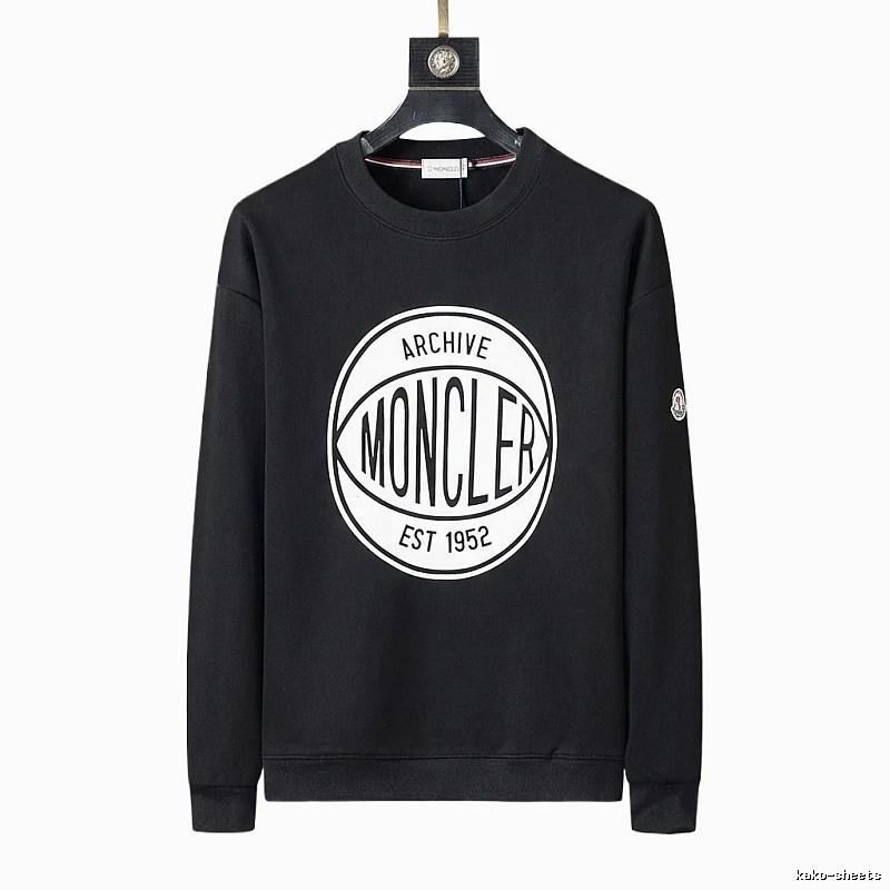 Moncler Archive Retro Style Black Sweatshirt