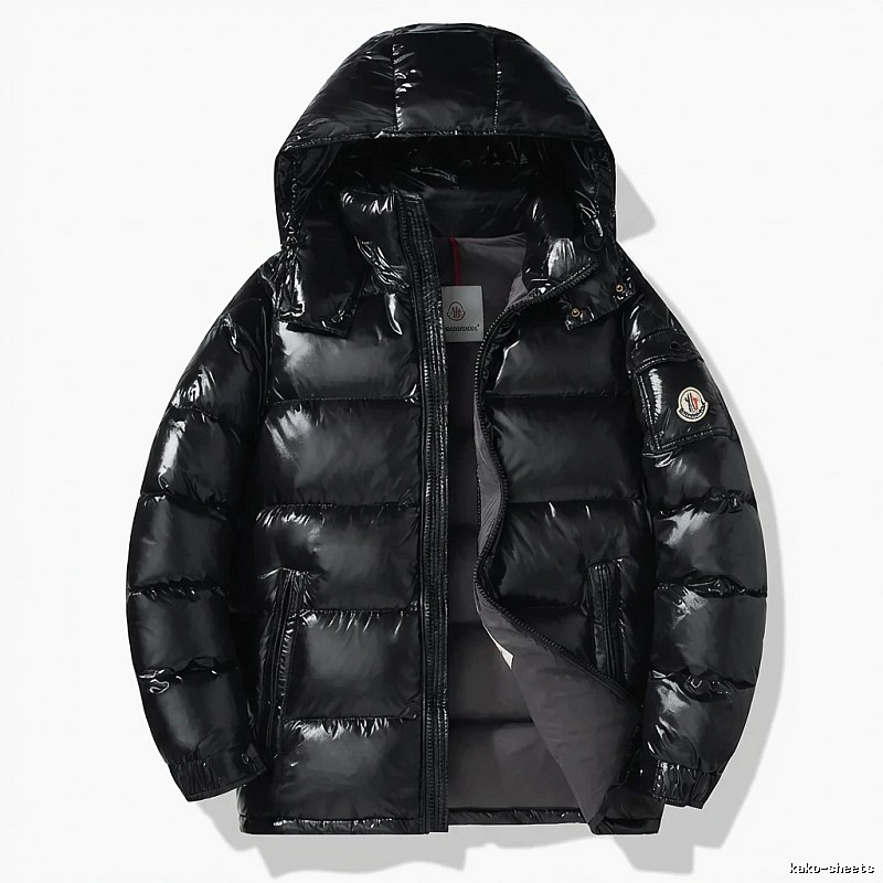 Moncler black stylish down jacket