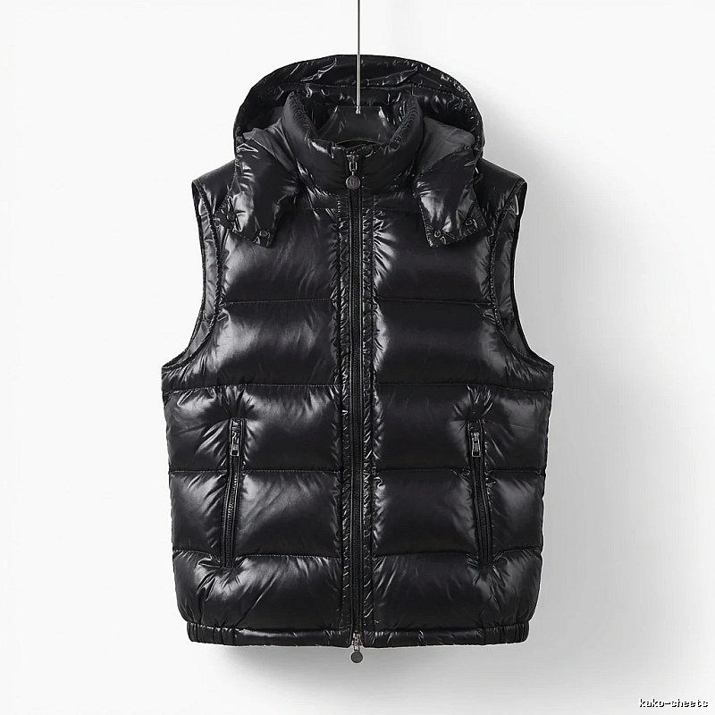 Moncler black stylish down vest