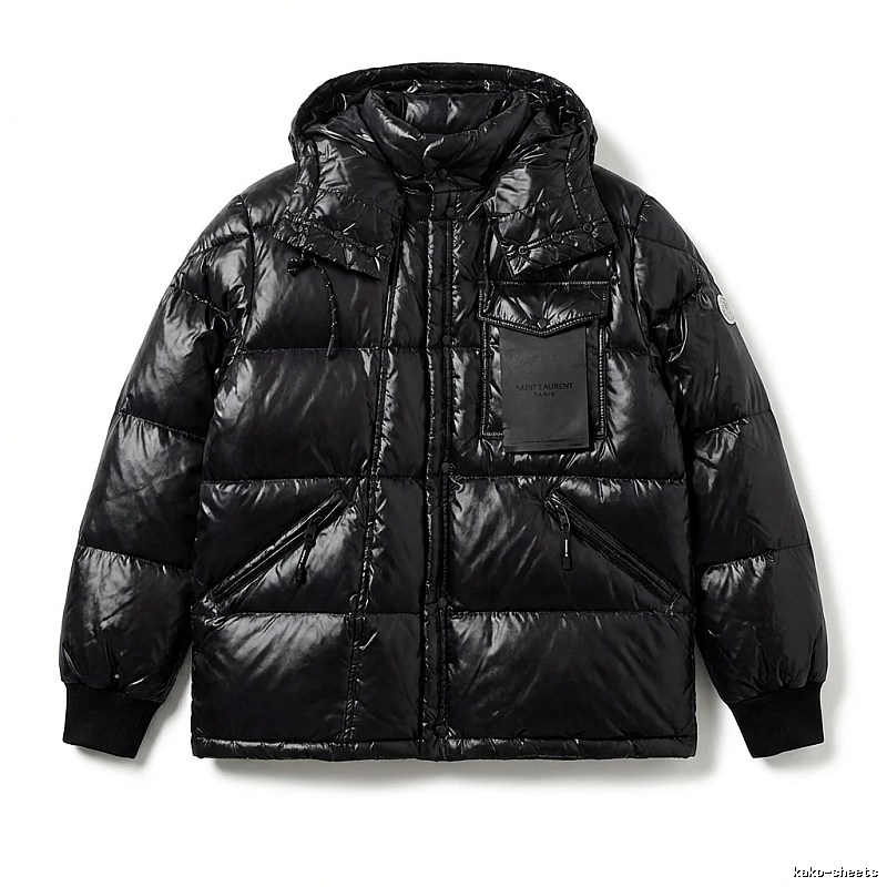 Moncler black trendy and cool down jacket