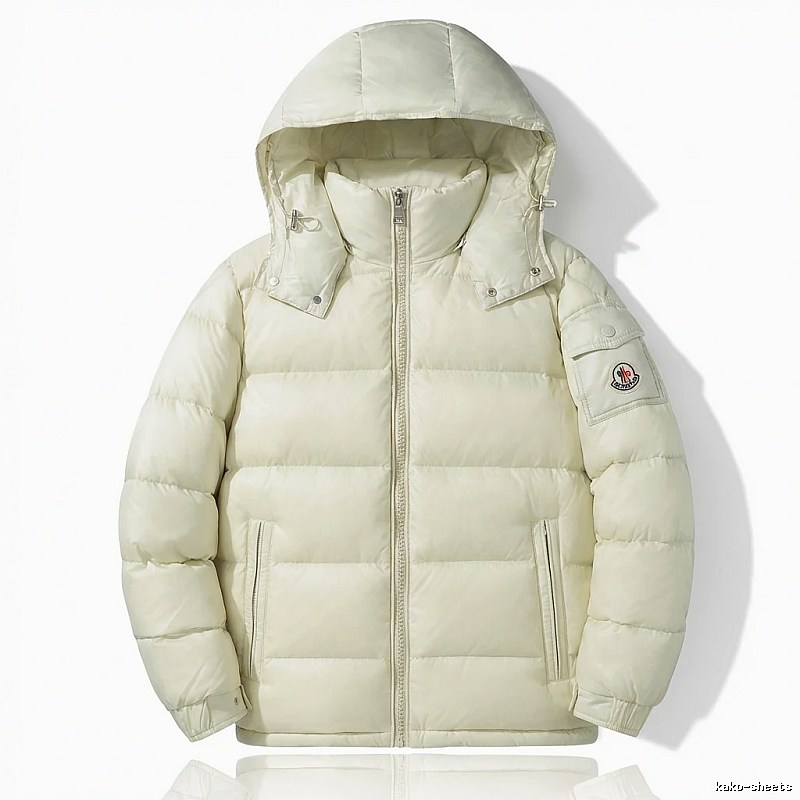 Moncler classic beige down jacket