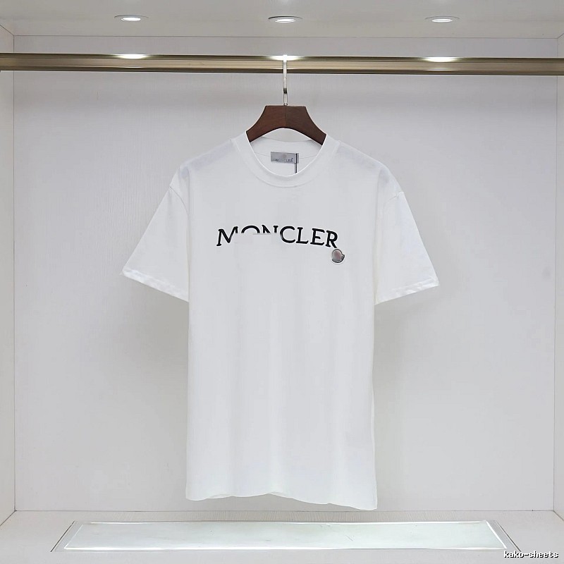 Moncler Classic Collection Minimalist Style White Short-sleeve T-shirt
