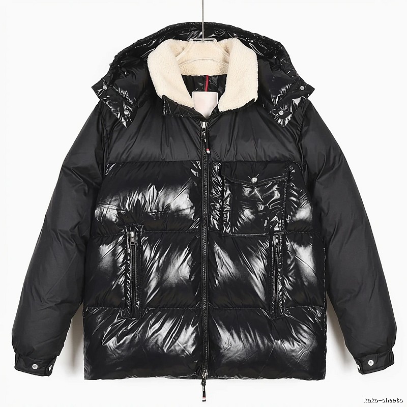 Moncler Glossy and Trendy Black Down Jacket