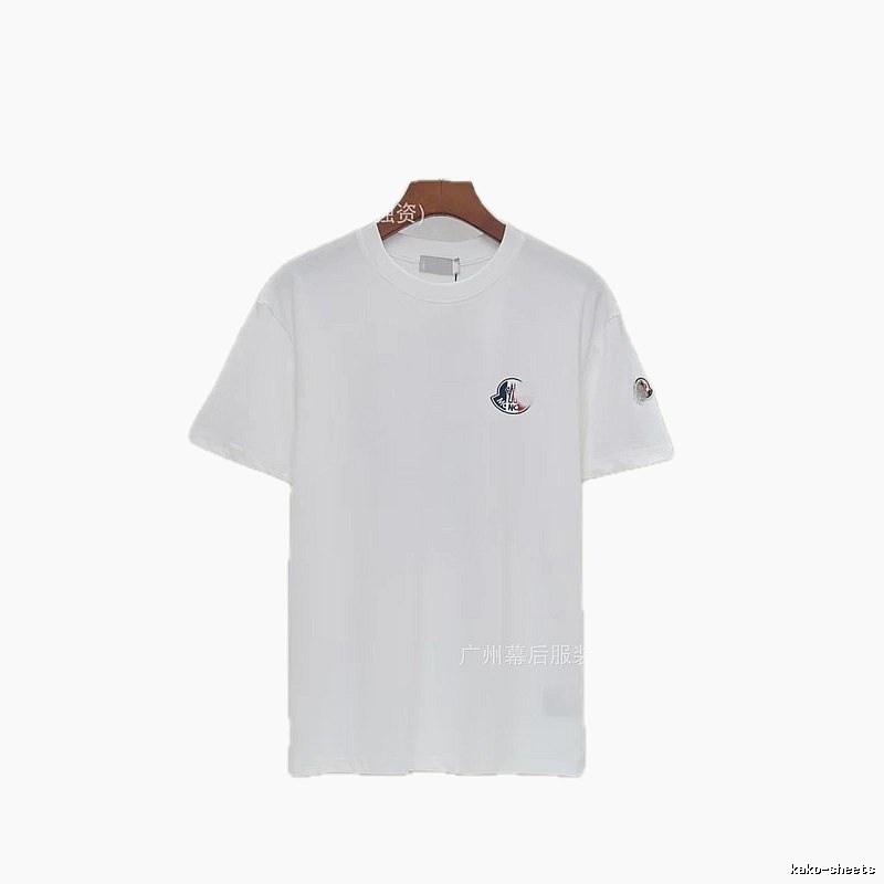 Moncler Logo Minimalist Style White Short-sleeved T-shirt