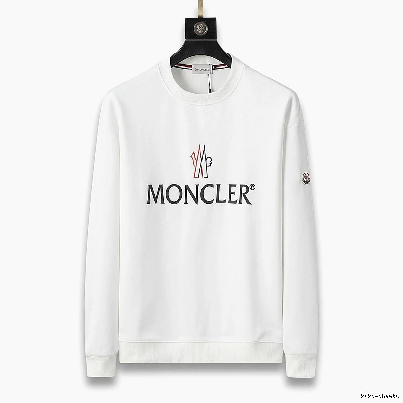 Moncler simple white sweatshirt