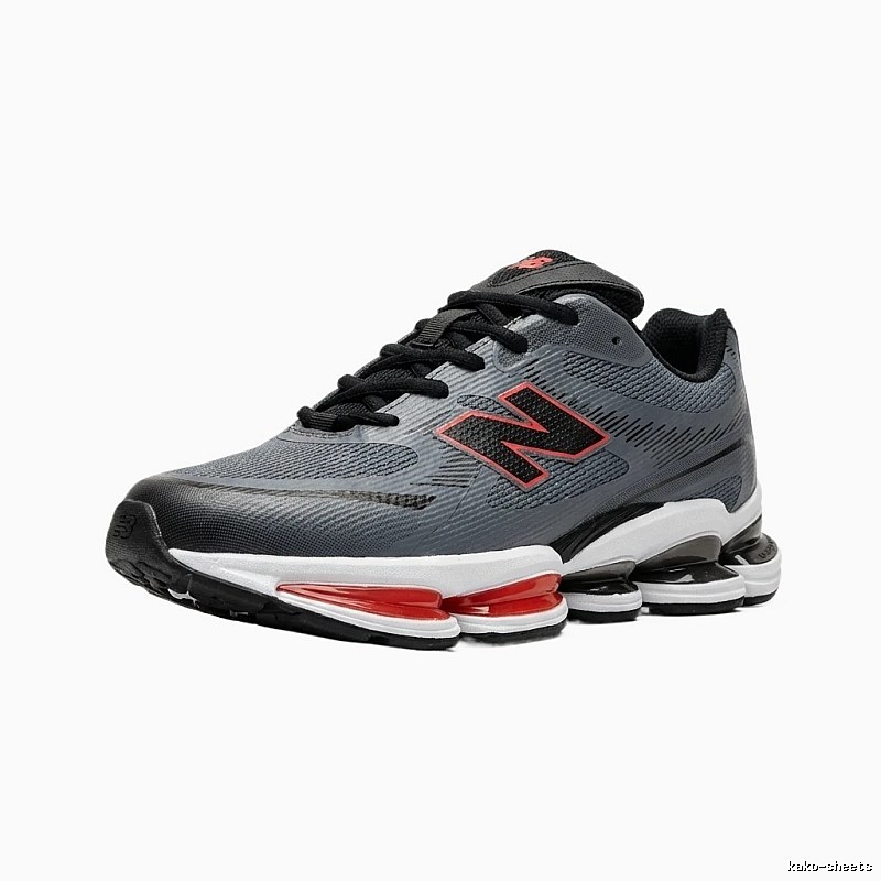 New Balance casual sports grey and red shoes