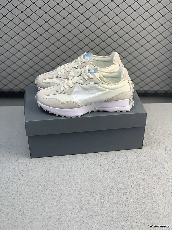 New Balance Cream Retro Runners, Mesh and Overlay Mix
