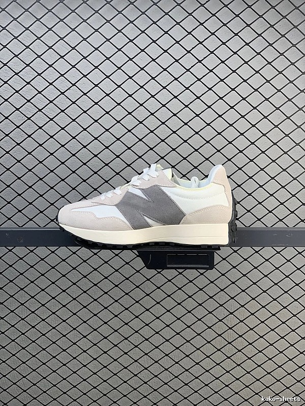 New Balance Gray Retro Runners Highlighting Road Runner Profile