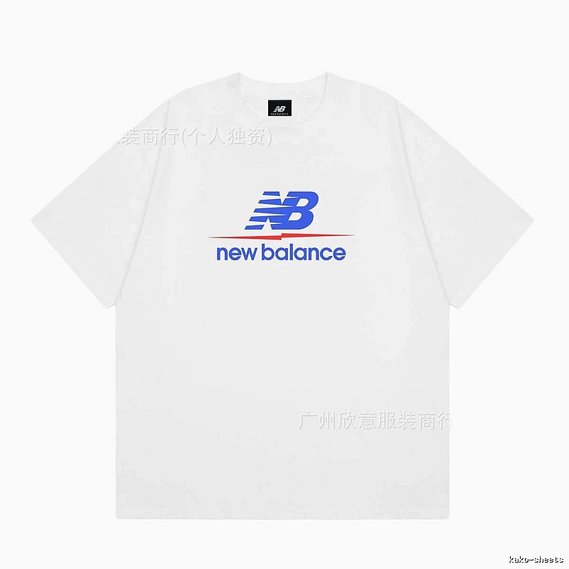 New Balance Printed Casual Style White T-shirt