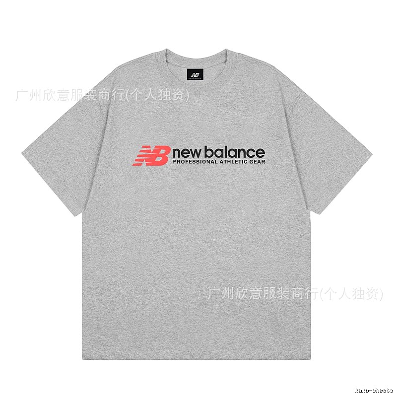 New Balance Sports Casual Style Grey Short-sleeve T-shirt