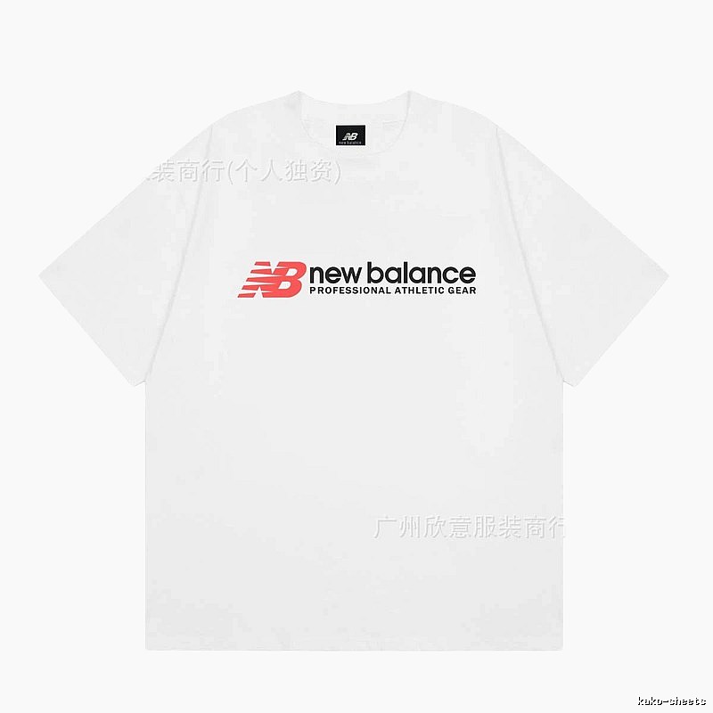 New Balance Sports Casual Style White Short-sleeve T-shirt