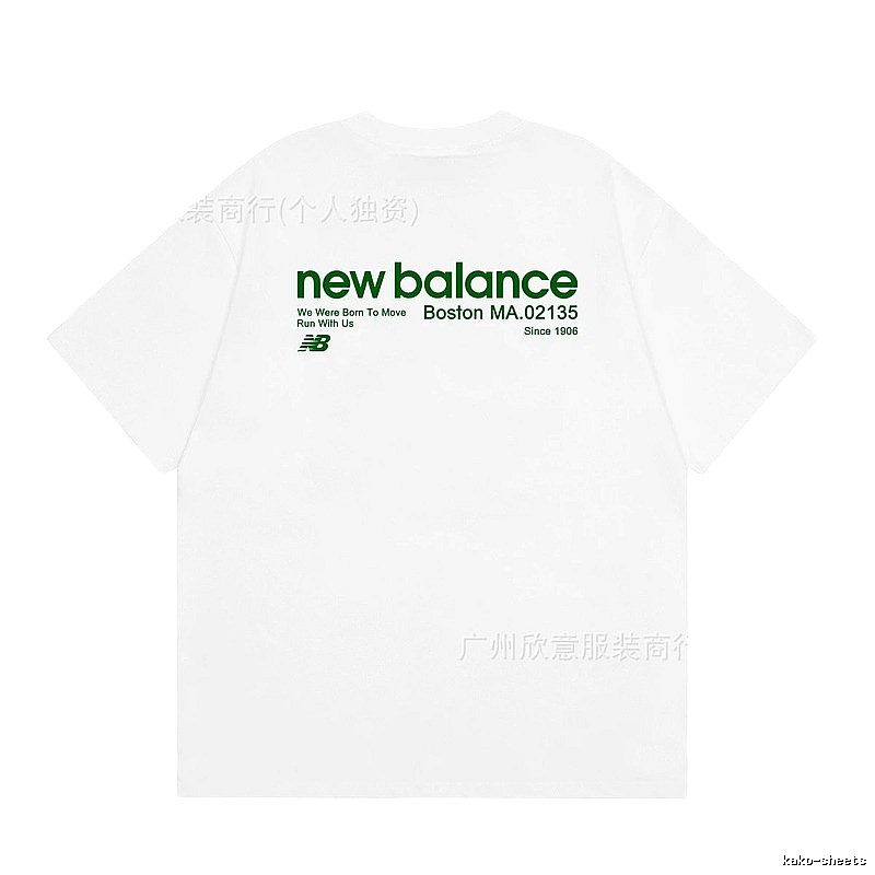 New Balance Vintage Casual Printed White T-Shirt