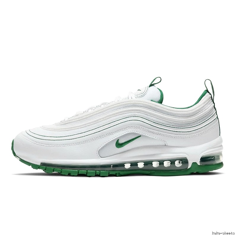 Nike Air Max 97 Trendy White and Green Sports Shoes