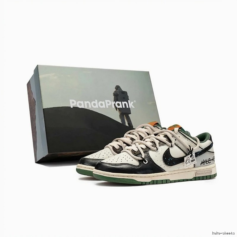 Nike Dunk Black and White Trendy Cool Board Shoes