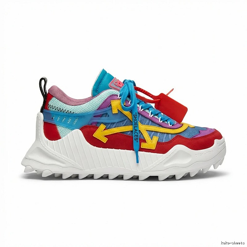 Off-White Colorful Trendy Sports Shoes
