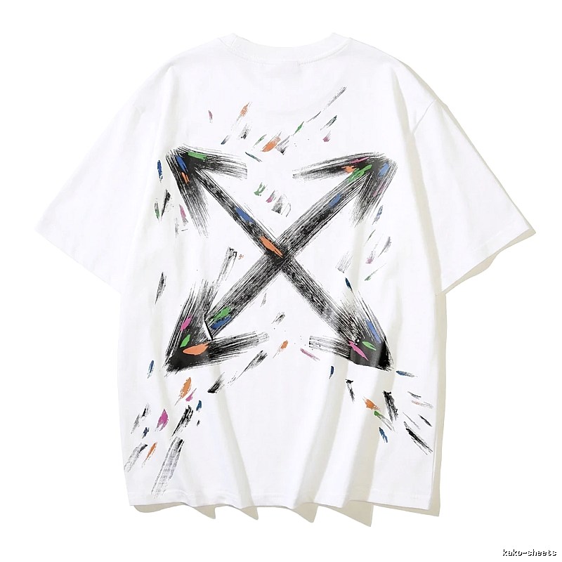 Off-White Graffiti Style White T-shirt