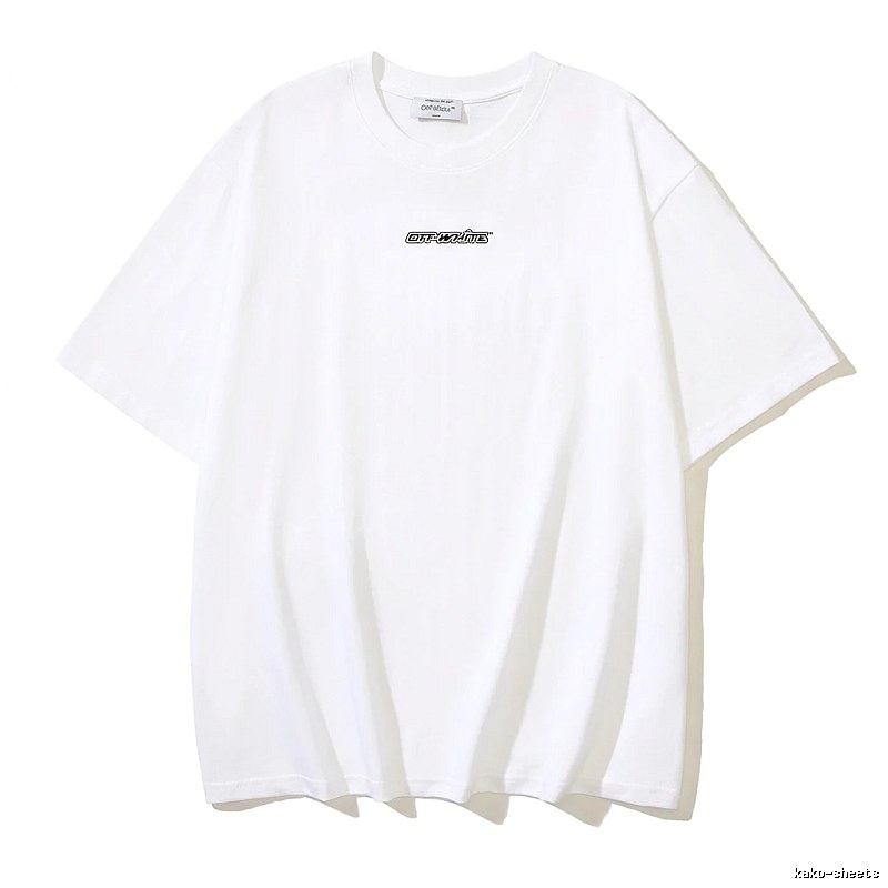 Off-White minimalist style white T-shirt