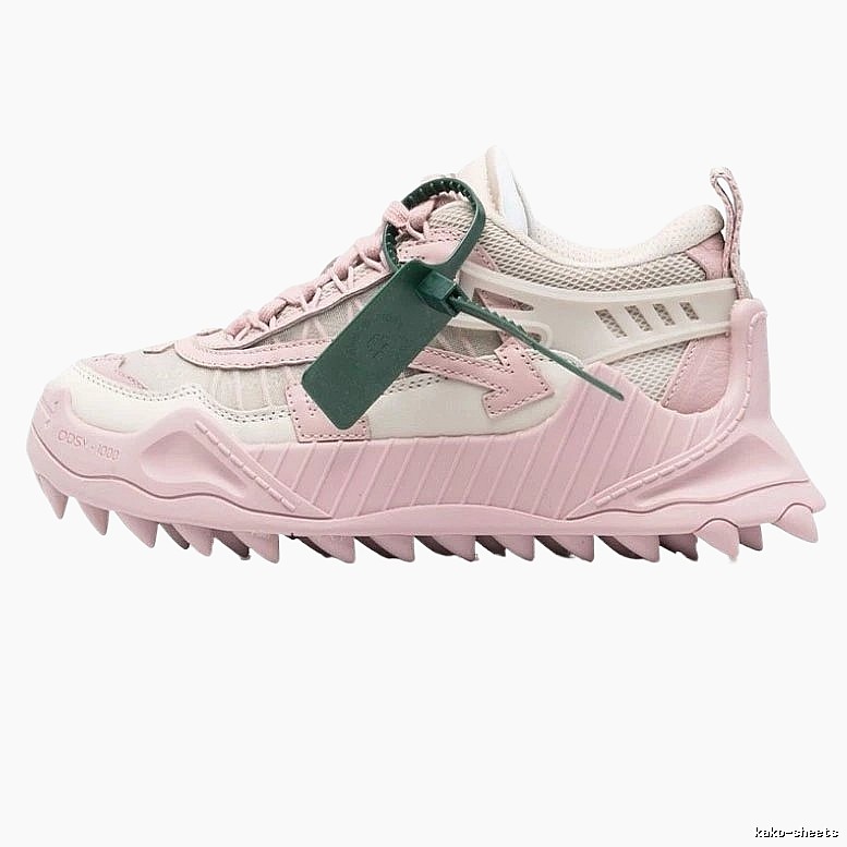 Off-White Sawtooth Pink Sneakers
