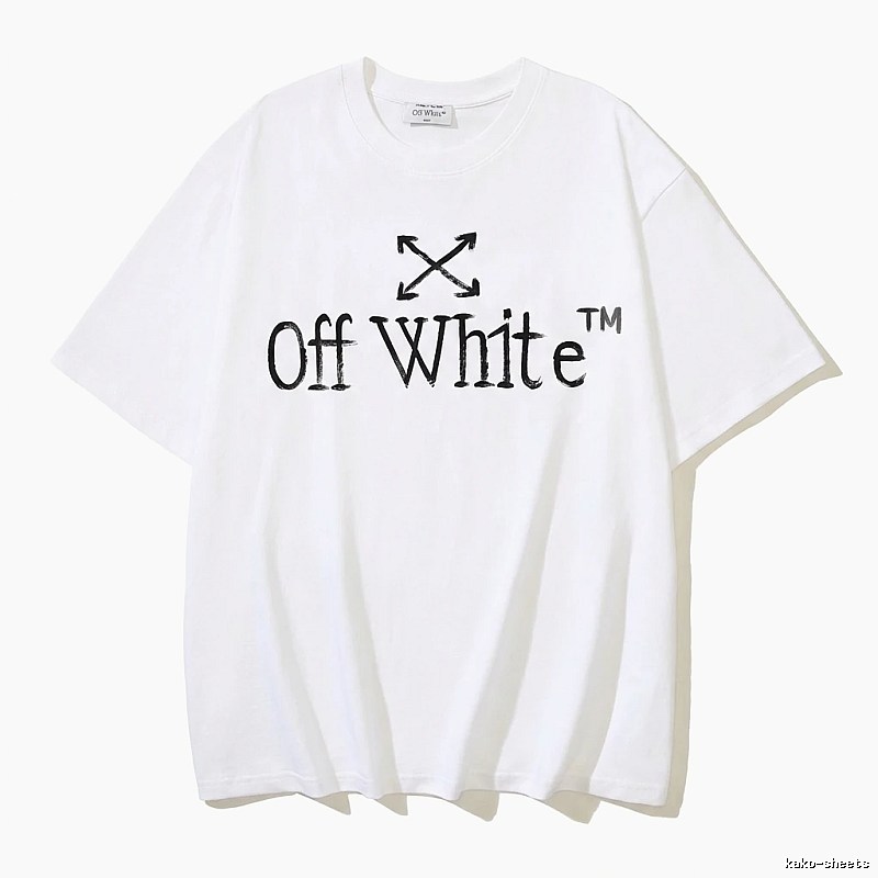 Off-White simple style white T-shirt