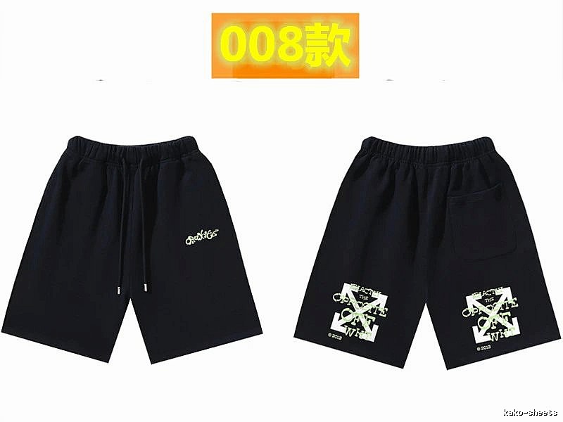 Off-White Style 008 Trendy Black Shorts