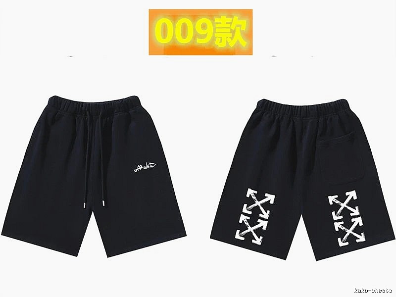 Off-White Style 009 Trendy Cool Black Shorts