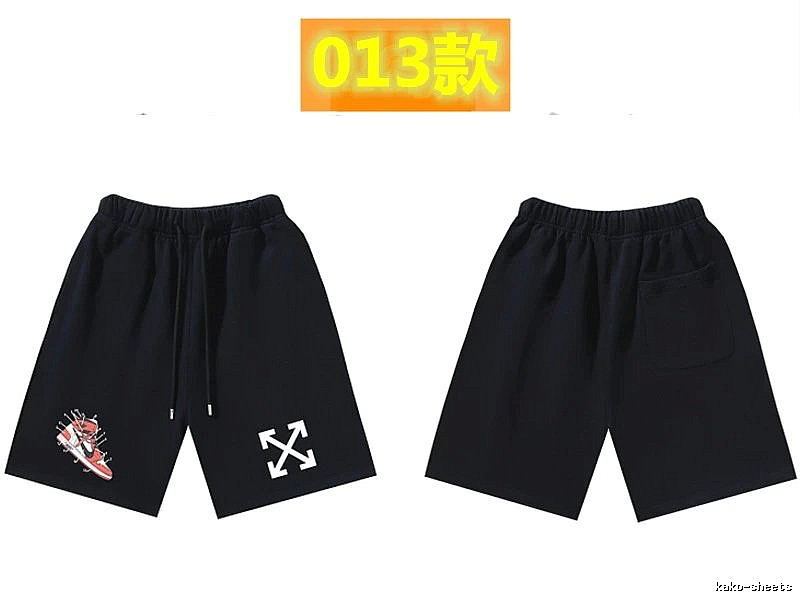 Off-White Style 013 Trendy Cool Black Shorts
