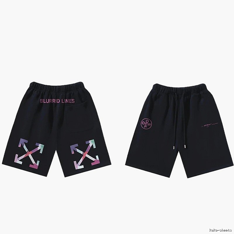 Off-White Style 026 Trendy Black Shorts