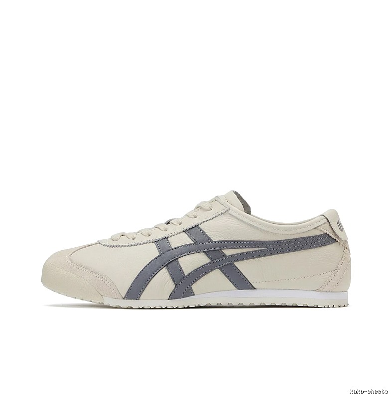 Onitsuka Tiger retro-style gray and white sports shoes