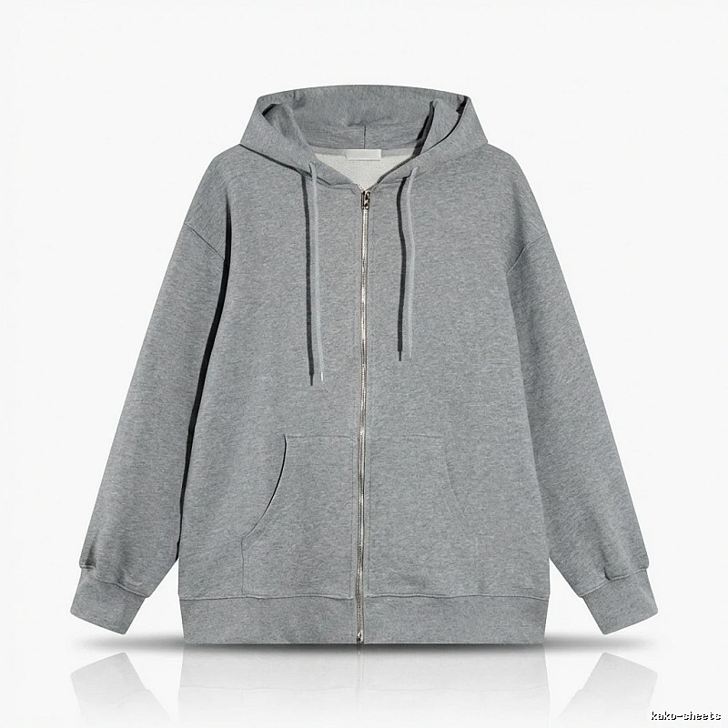 Other simple style hooded gray sweatshirt