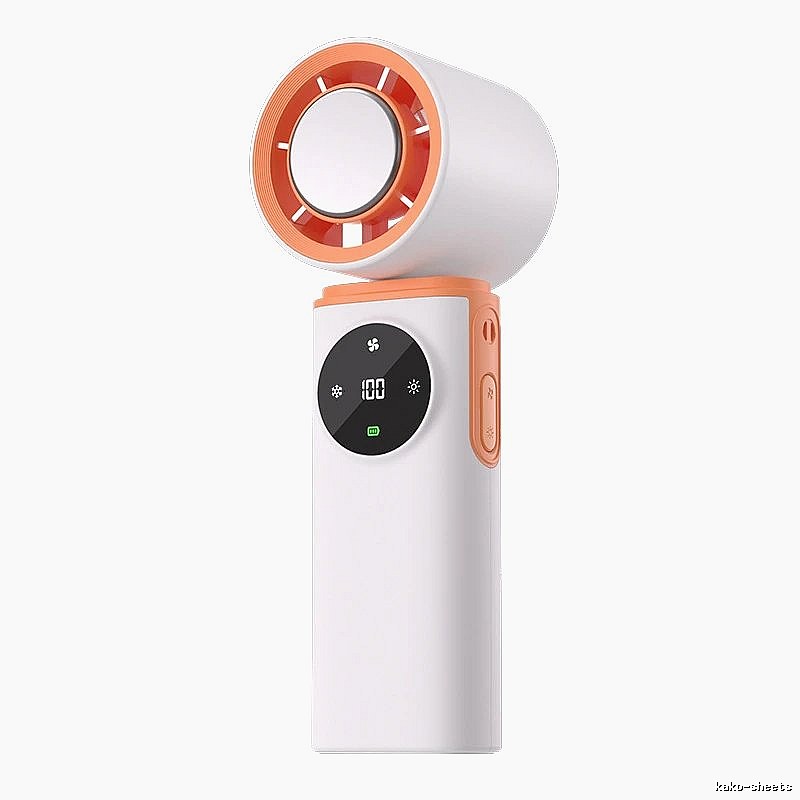 Portable Handheld Cooling Fan For Portable Airflow White Ice-compress Version