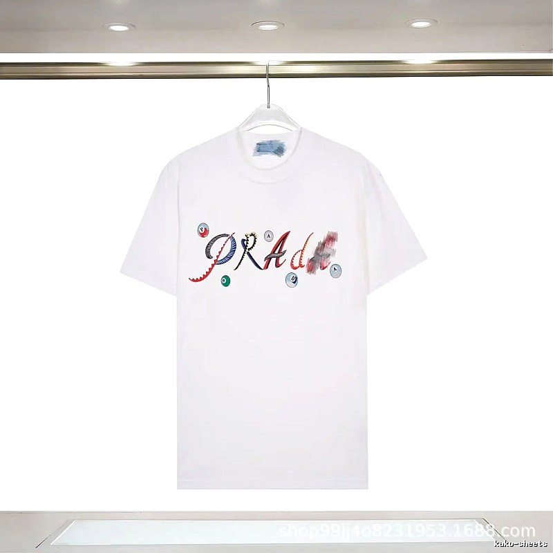 Prada Street Style White Short-sleeve T-shirt with Colorful Print